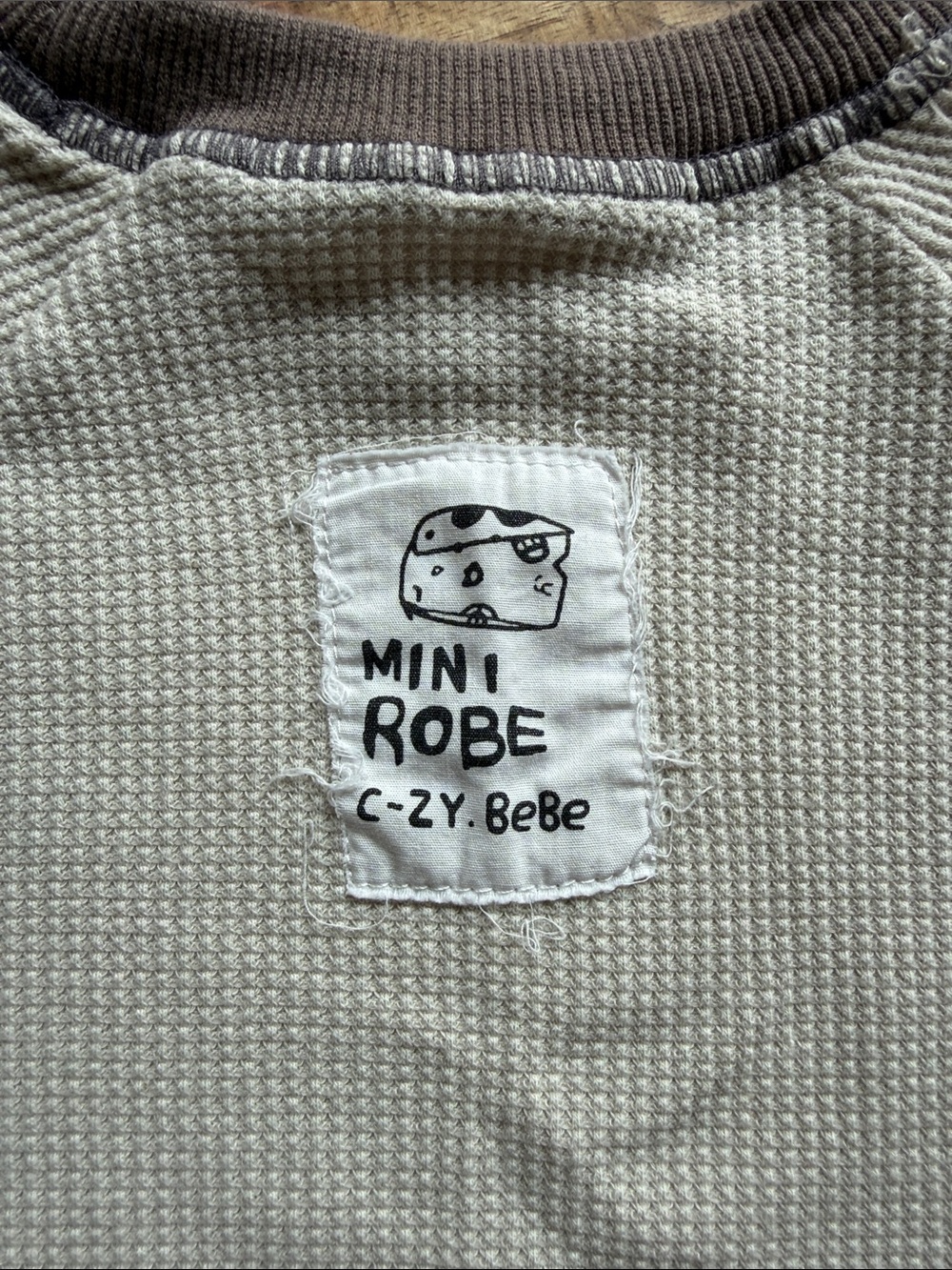 Waffle Knit Two-Piece Colorblock Set - Picture 4 of 4